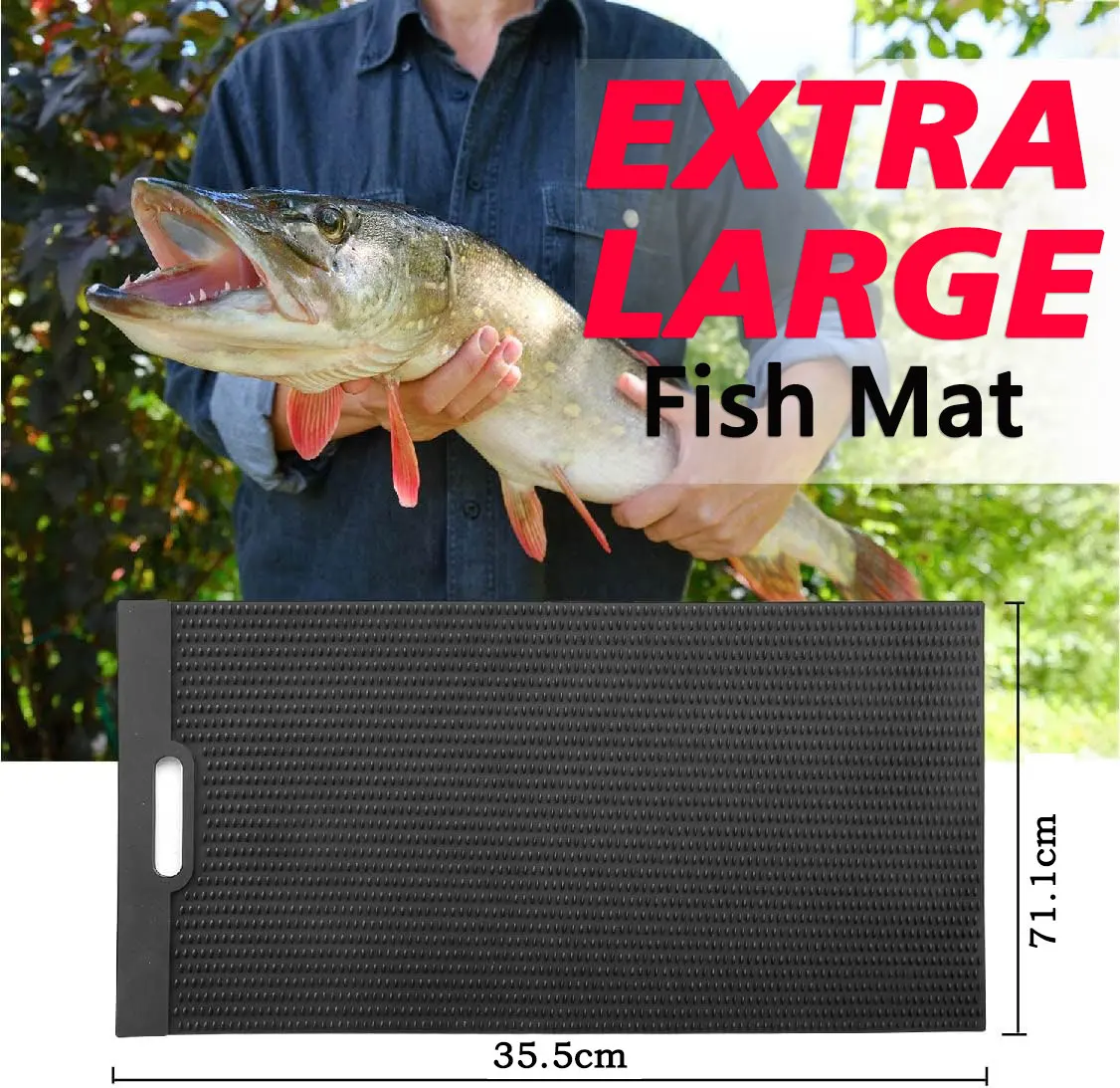 Custom Fish Fillet Mat Nonslip Fish Cleaning Mat Fish Measuring Mat