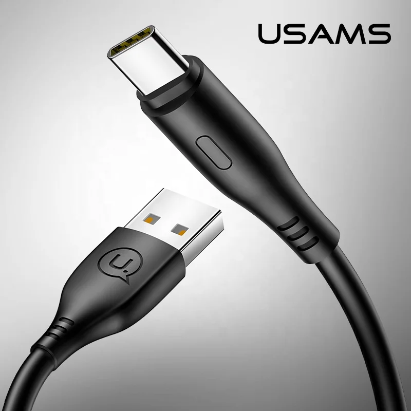 USAMS готов к отправке рекламный зарядный кабель usb c мобильный кабель для передачи данных