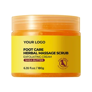 Intensive Moisture Lock Body Scrub Shea Butter Glycerin Aloe Vera Herbal Extracts for Dry Cracked Heels Revitalizing Cracked