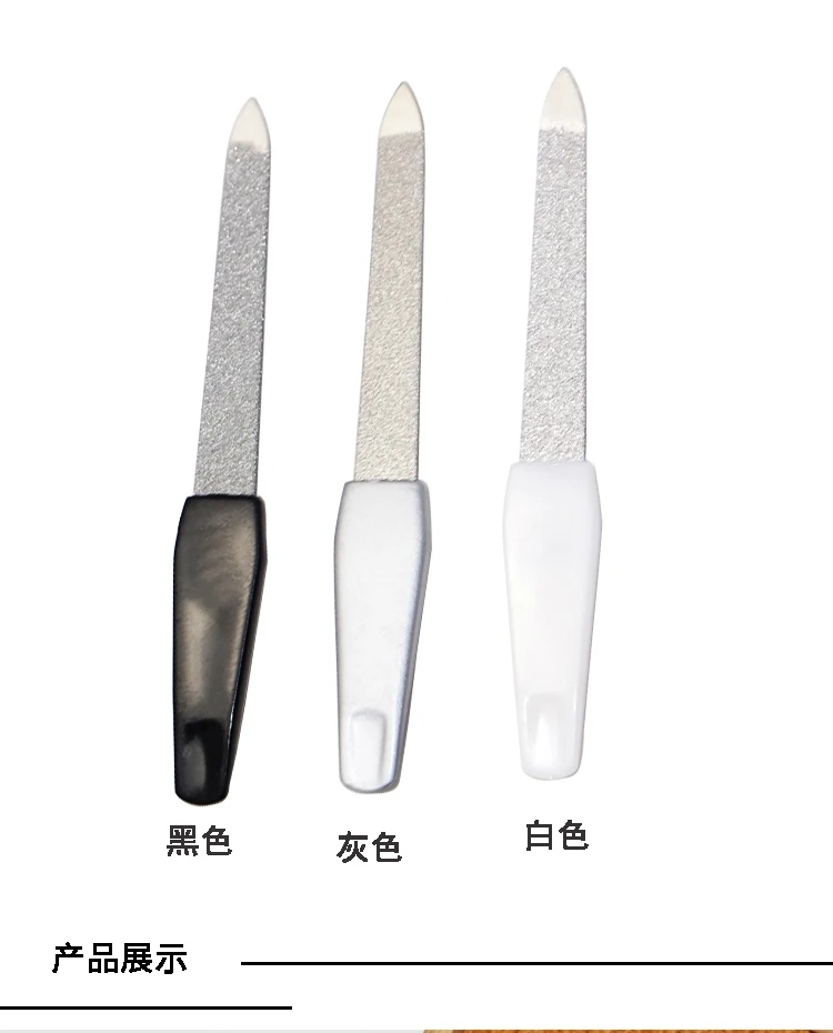 Популярные продукты пластиковая ручка рекламная металлическая пилка для ногтей по низкой цене