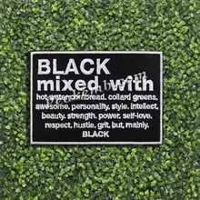 Black History Iron on Embroidery Patch Design for Clothing/Hats/Jackets