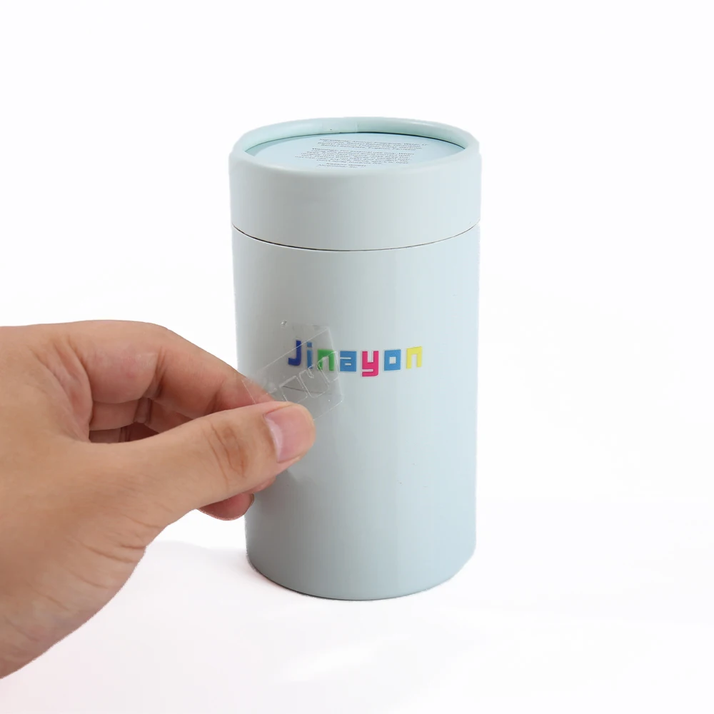 Factory Custom Luxury Eco-friendly Recyclable Paperboard Cylinder Gift Packaging Custom Logo Transfer Sticker for Candle Rigid