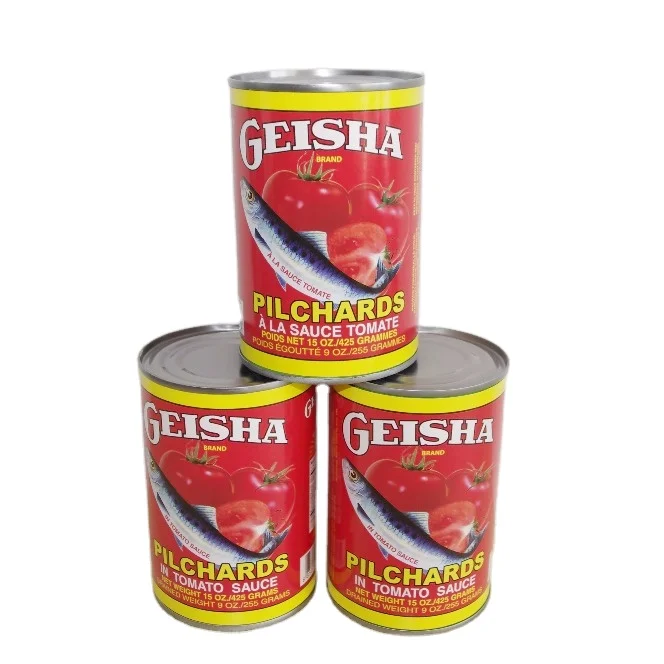 famuos brand geisha mackerel fish in tomato sauce