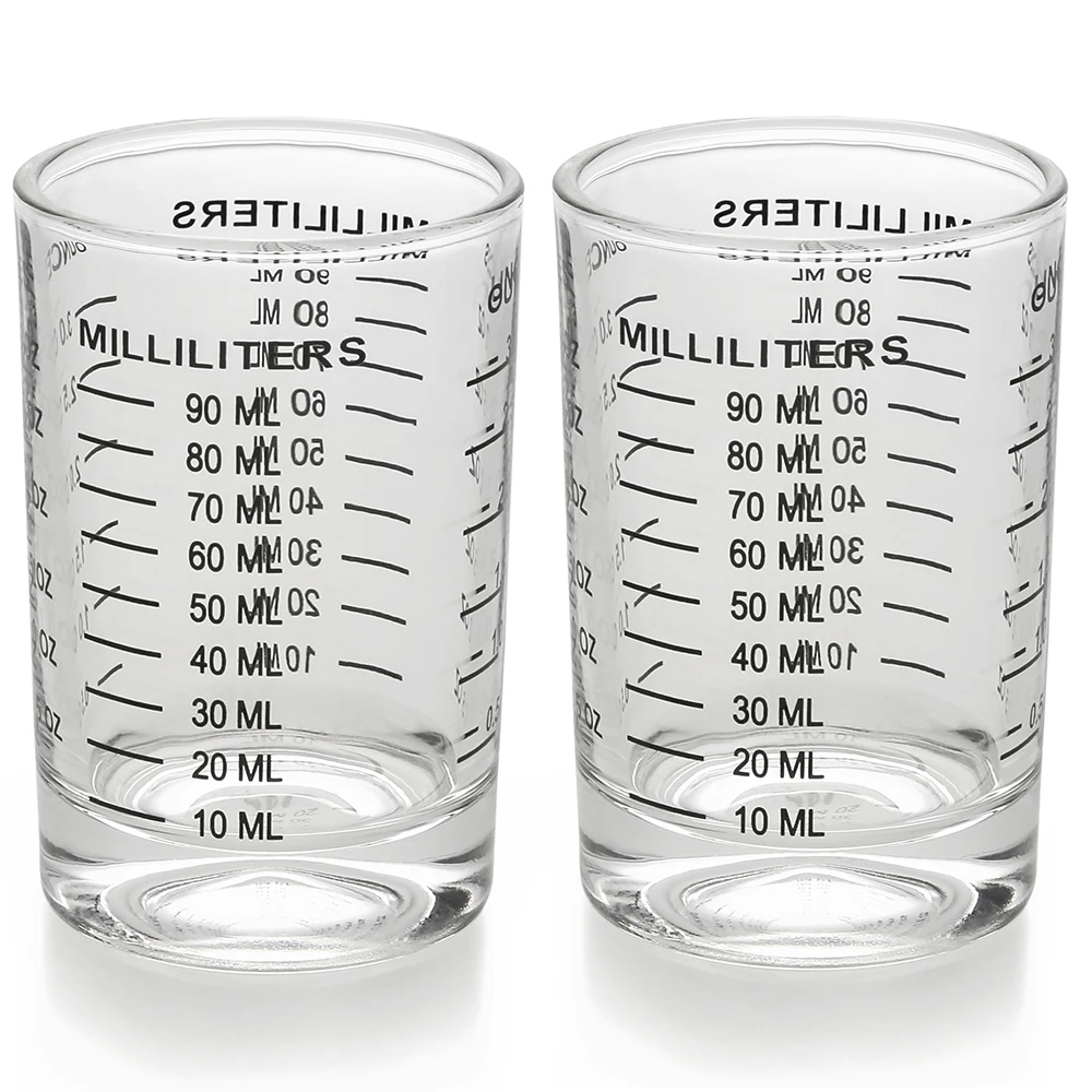 BCnmviku 90ML Espresso Shot Glass Measuring Cups German Measurement Cup High Quality Custom Logo Sublimation Shot Glasses Cup