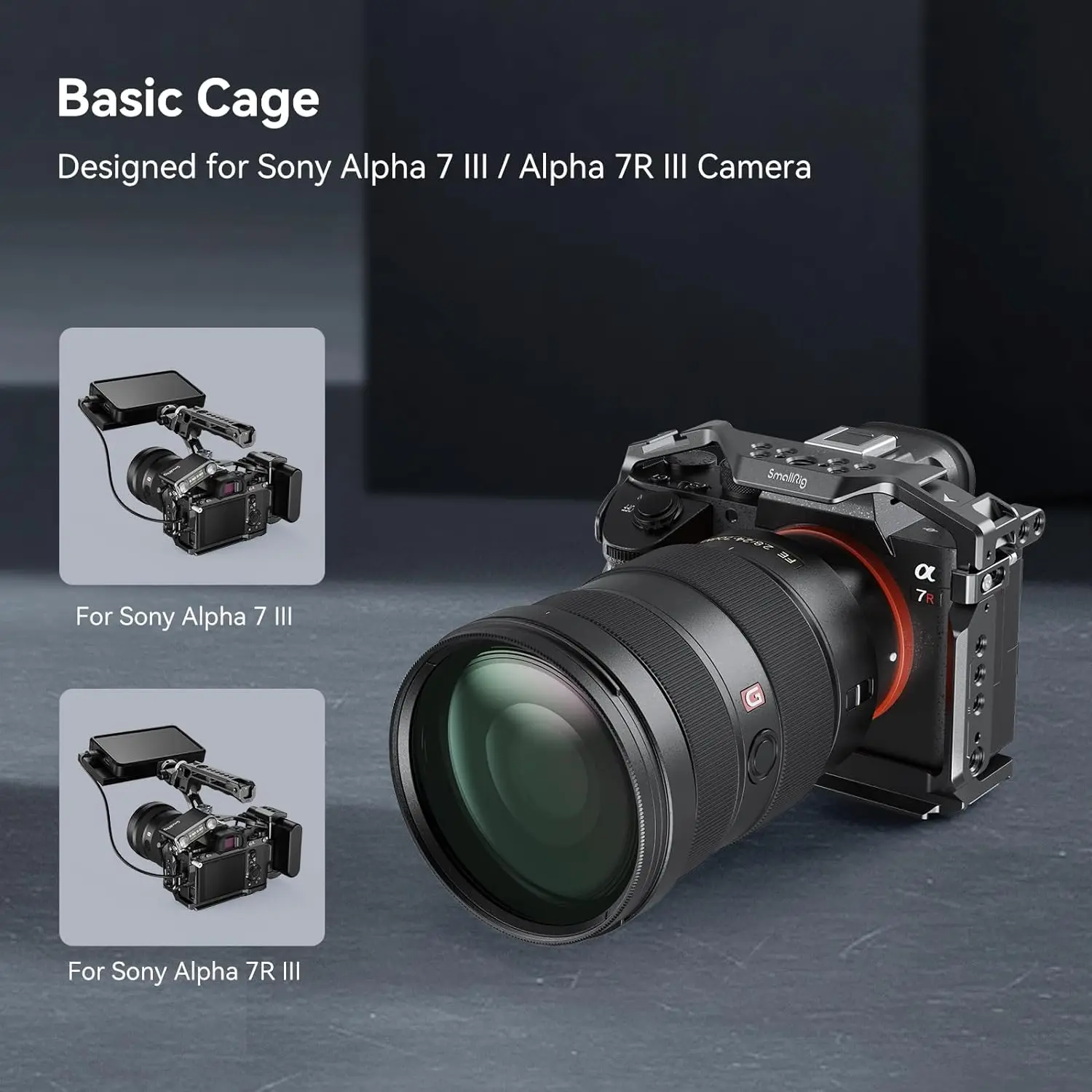 SmallRig 2087D カメラケージ Sony A7RIII/A7III用 ブラック