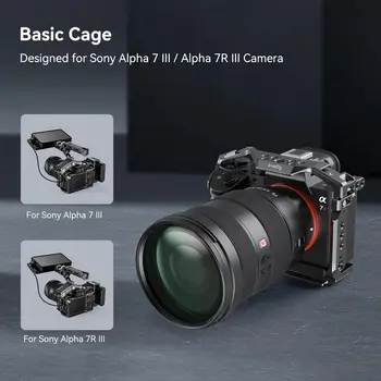 SmallRig Camera Cage for Sony A7RIII / A7III / A7M3 Camera W/Shoe Mount, Built-in NATO Rail - 2087D detail image
