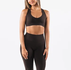 Wholesale Manufacturer Gym Athletic Wear Sports Bra Workout Girls Yoga Seamless Bra