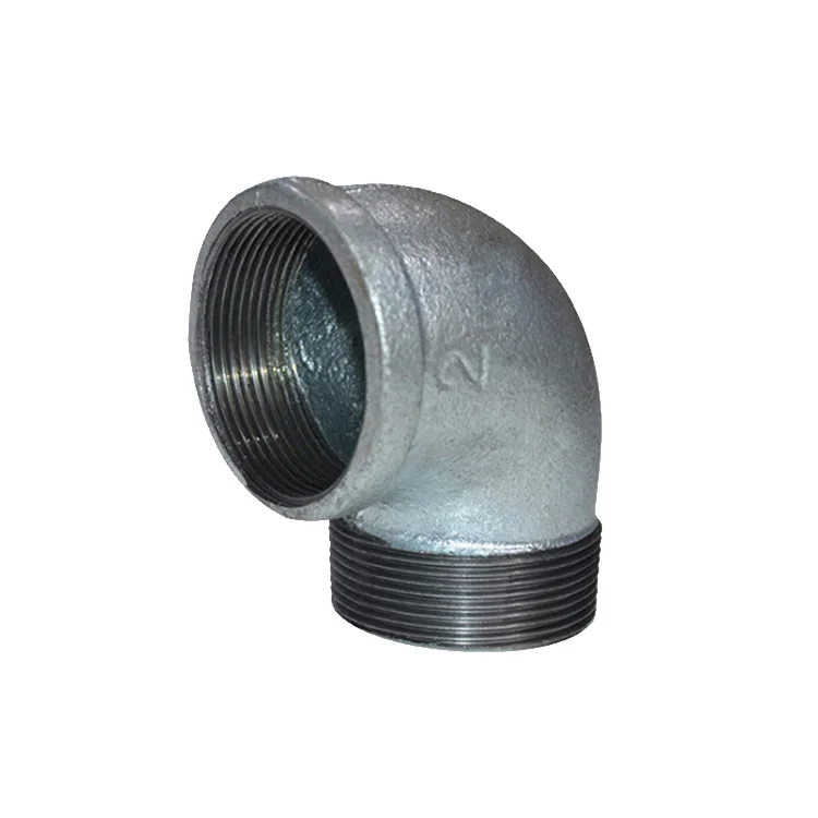 20mm-110mm Malleable cast iron m&f elbow for plumbing and gas supply corrosion resistant hot dip