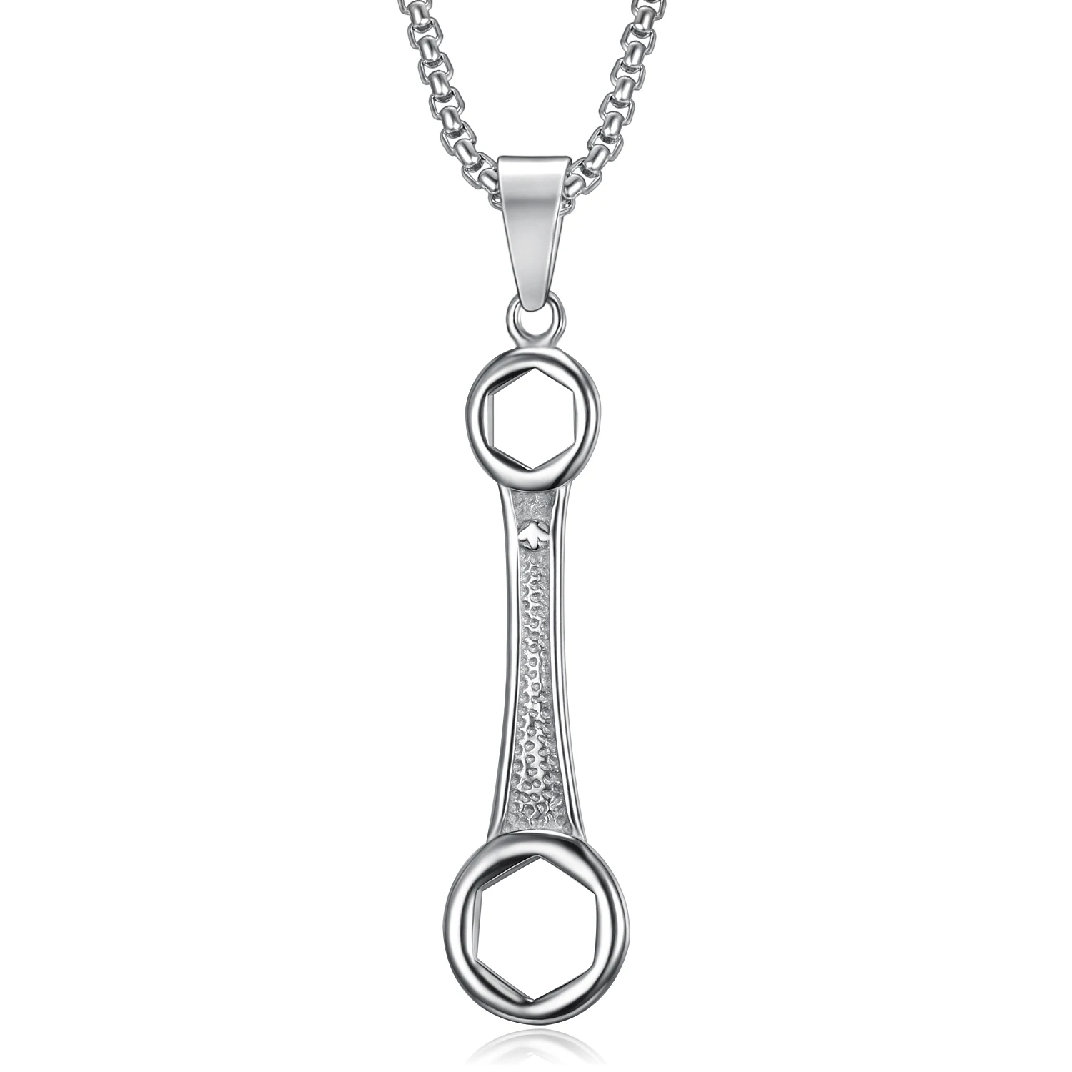 Buy Necklace Silver,Wrench Tool Pendant 