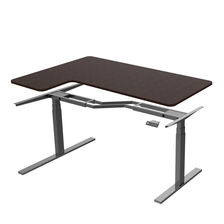 Adjustable Height Office Stand up Ergonomic Desk L Shape Electric Sit Stand Desk Frame