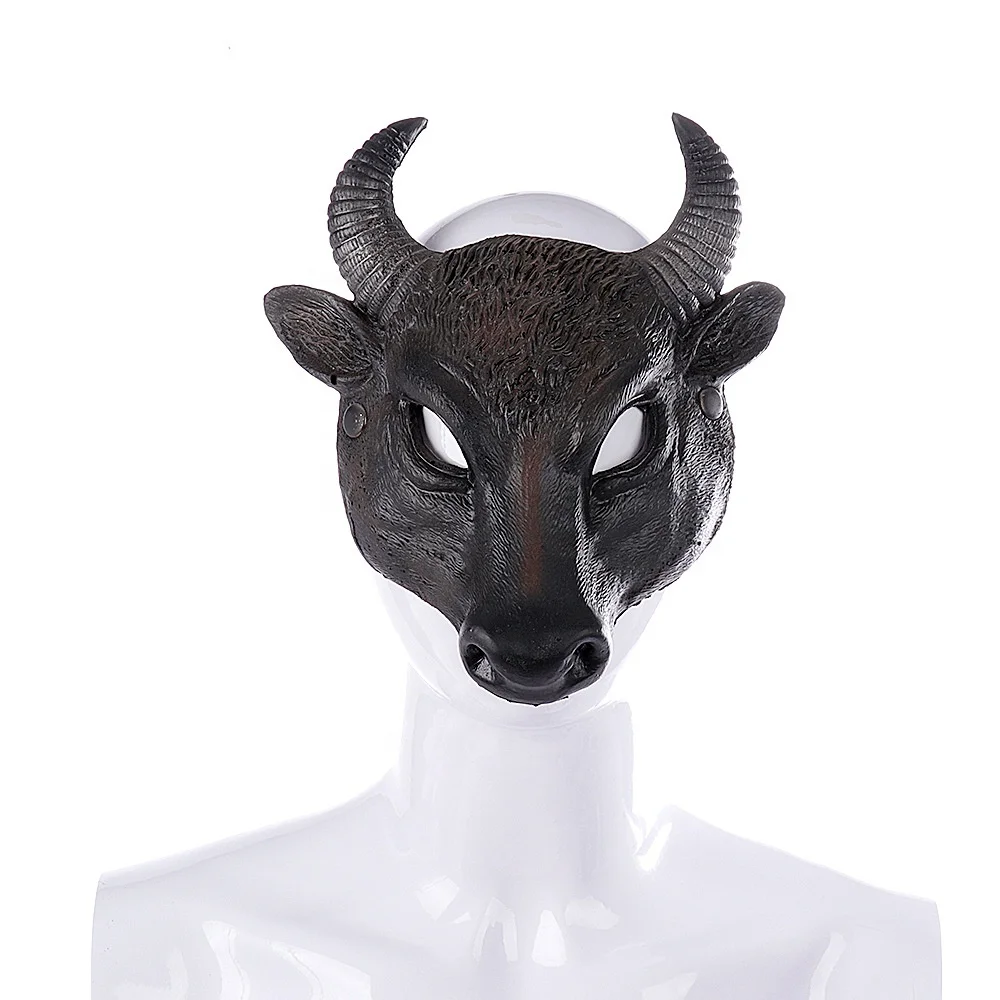 Factory Customized Wholesale Half-face Pu Foam 3d Animal Buffalo Mask Halloween Cosplay Masks For Holiday And Party - Buy Halloween Party Mask,Animal Buffalo Head Mask,Cosplay Mask Product Alibaba.com