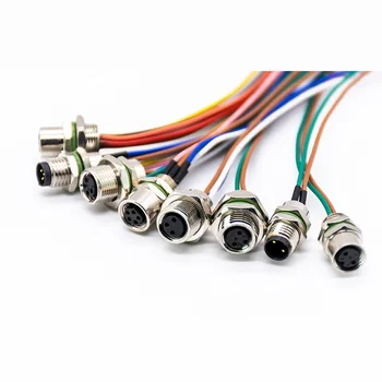 M12 Connector 4 Pin 8p For D Coding Color Code Series Straight Angeled ...