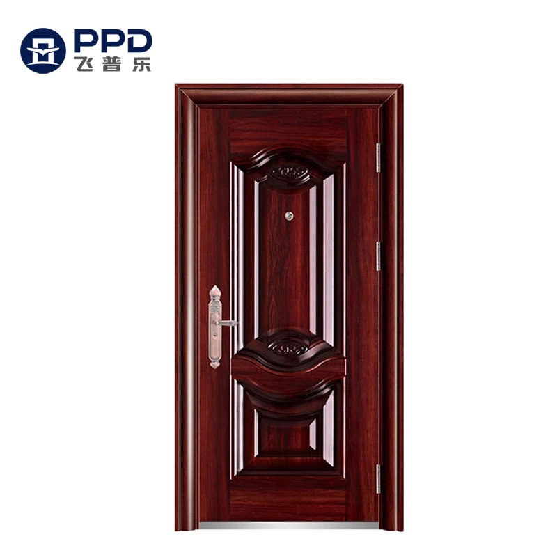 Phipulo Latest Design Cheap Price Luxury Style Hot Sale Exterior Security Steel Metal Door