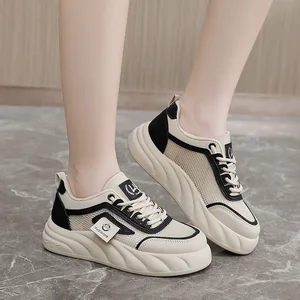 RD5812 Fashion Trend Women's Shoes Summer Non-slip Mesh Breathable Student Heightening Platform Shoes