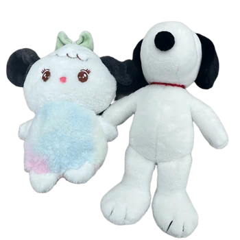 Wholesale Super Soft Animal Series Plush Toys  Cute Puppy  Wedding Throwing Dolls ODM PP Stress Relief