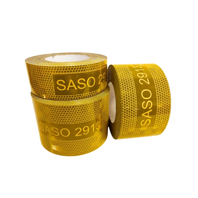 DG Optics Manufacturer Saudi Arabia Market Metalized SASO 2913 Reflective Tape Sticker For Truck