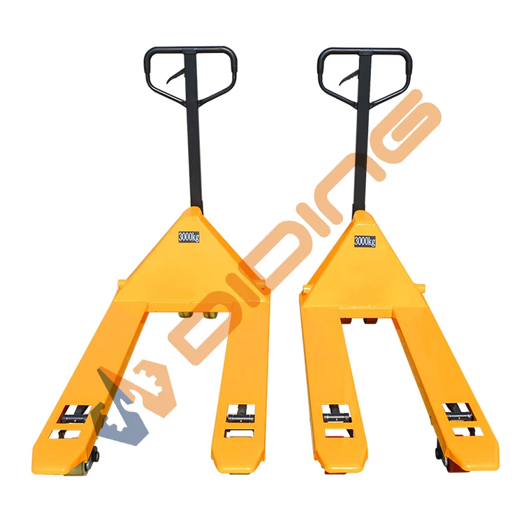 Uni-silent Cheap 2 Ton Hand Pallet Truck diding brand  Manual Hydraulic Jack Trolley with high quality