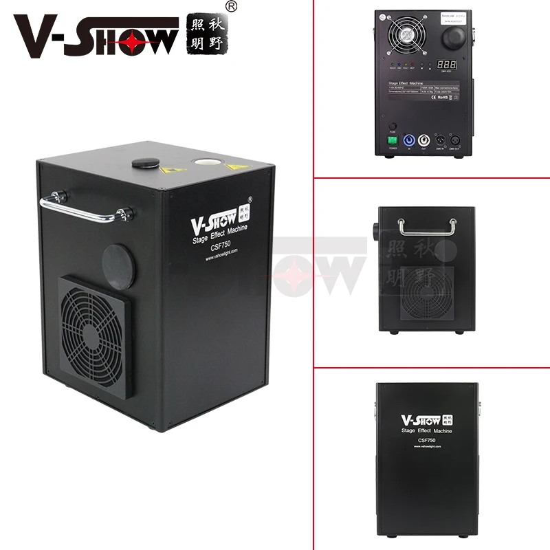 VSHOW CSF750 DMX 512 Cold Pyro Fireworks Machine Indoor Wedding Cold Spark Machine Fountain Sparkler  with Remote Control