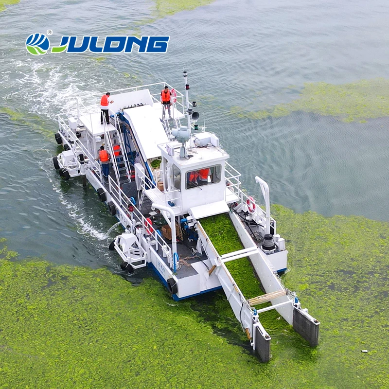 Automatic Aquatic Plant Harvester Machine Water Hyacinth Remover Equipment for River Cleaning