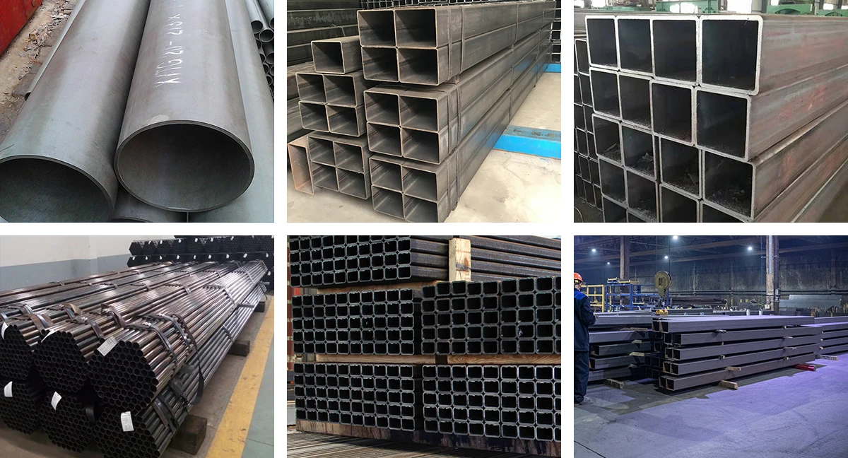 Asmt Cs Pipe Black Hollow Section Carbon Steel Pipe Cs Round Metal Tube