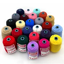 Factory WHOLESALE 200g Acrylic Wool Yarn Cone 3mm 8ply Rugs and Carpet Tufting Acrylic Yarn for Tufting Gun