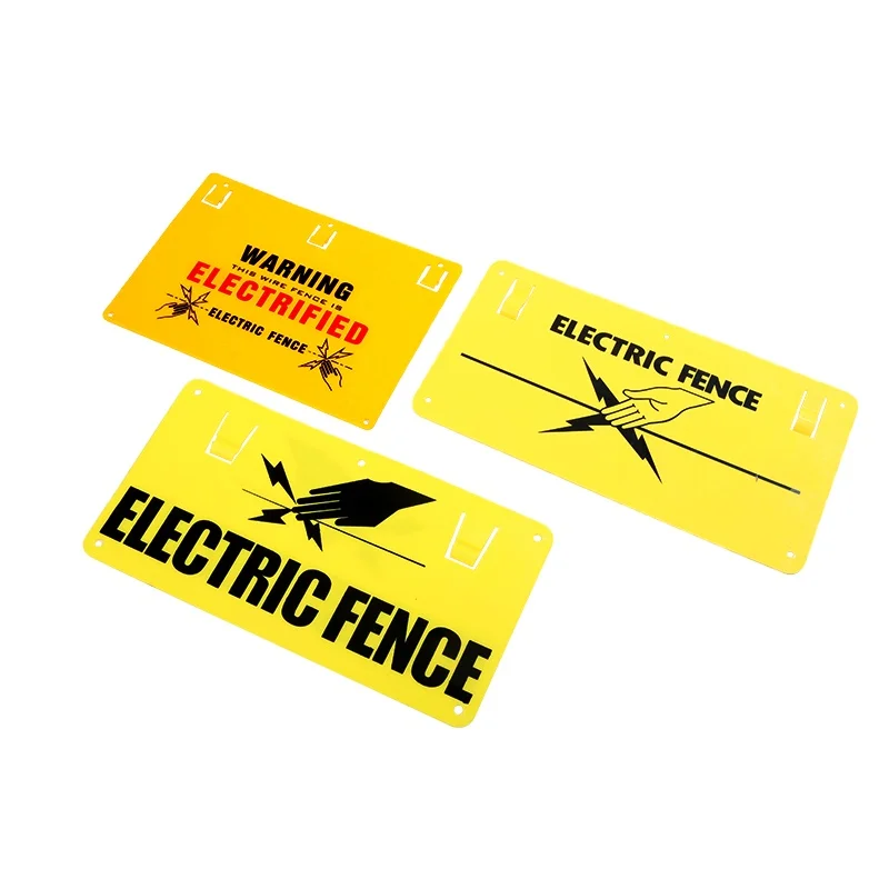 Lydite Yellow Customized Warning Sign for Electric Fence Energizer