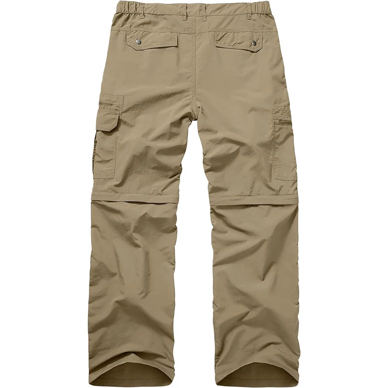 Mens Hiking Pants Convertible Boy Zip Off Shorts Lightweight Quick