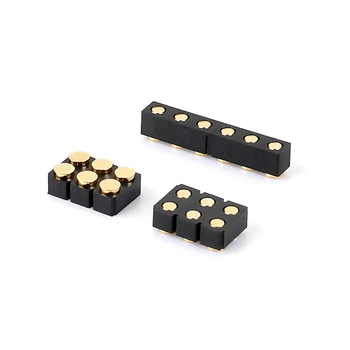 Factory customized  Mating Pad 6Pin 2.54mm Pitch SMD female pogo pin Pad