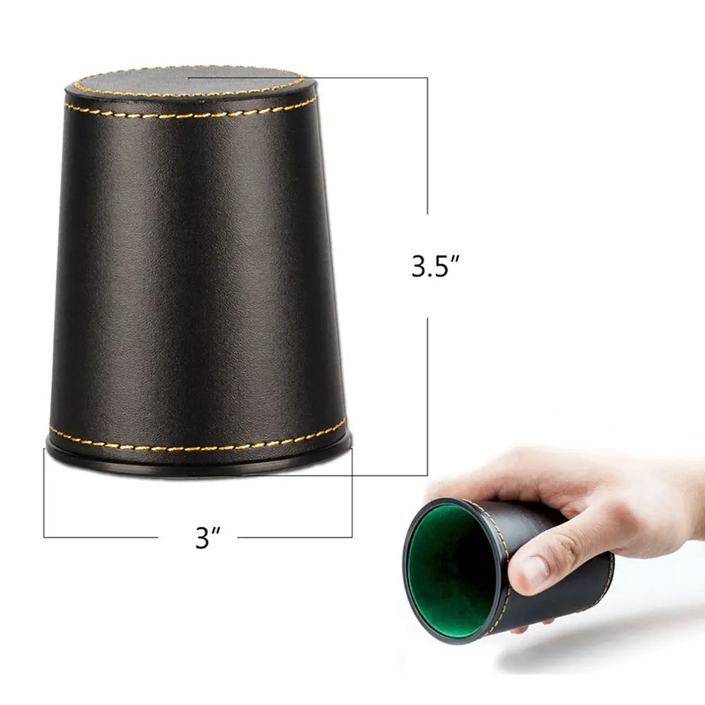 Wholesale Bulk Custom Leather Dice Shaker Cup For Yahtzee Games Dice Cup Buy Bulk Dice Cup