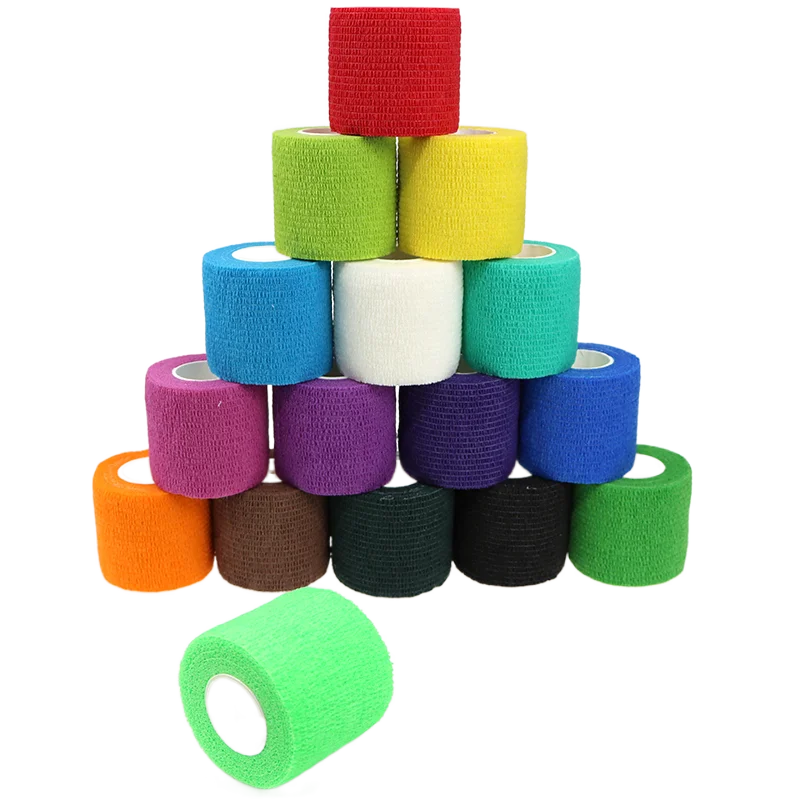 Самоклеящаяся бандажная лента, Спортивная эластичная когезионная повязка, футбольные носки, когезионная лента 5 см