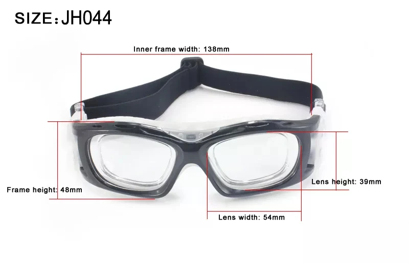 Custom Rx Adults Antishock Prescription Basketball Glasses Outdoor