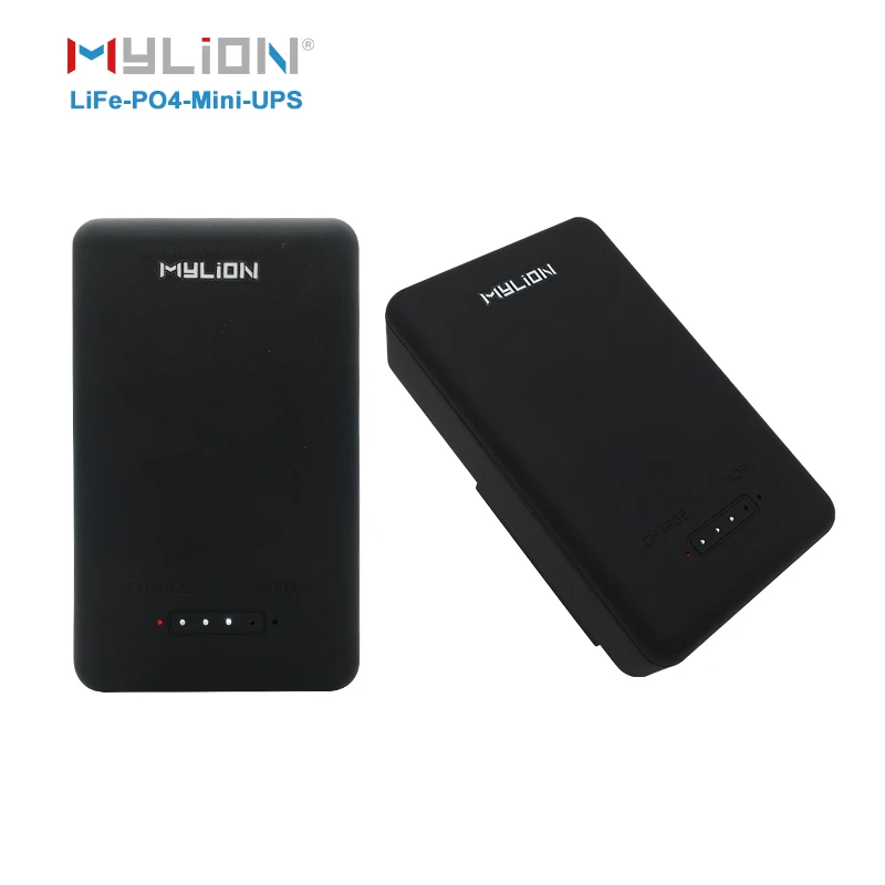 Mylion 12V 2A Mini DC UPS Power Supply 12V Wall Adapter Lifepo4 Battery Backup BBU for Emergency Phone System