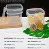 1000ml bucket with double hole lid