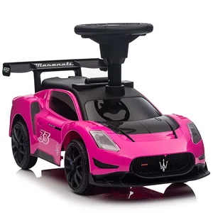 Maserati MC20 GT2 Newest Licensed Sliding Ride on Car Pink With Wheel Horn Music and Storage Box