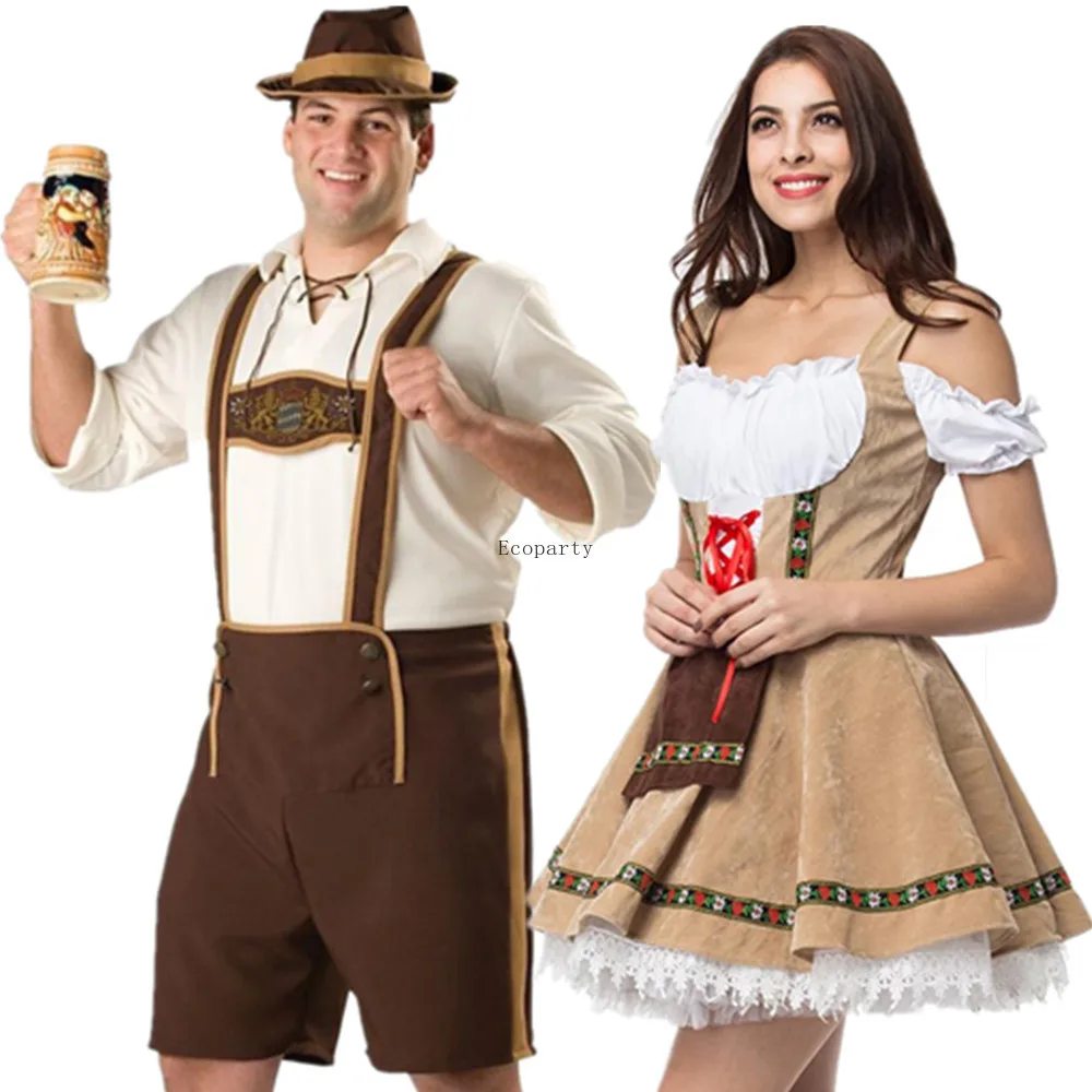Bavarois Homme Célèbre Oktoberfest Avec Un Grand Verre De Bière