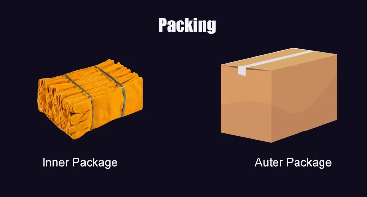 High Quality Full Grain Heat Resistant Leather Welding Gloves Safety Work Protection for Welding Welding Soldering Supplies manufacture