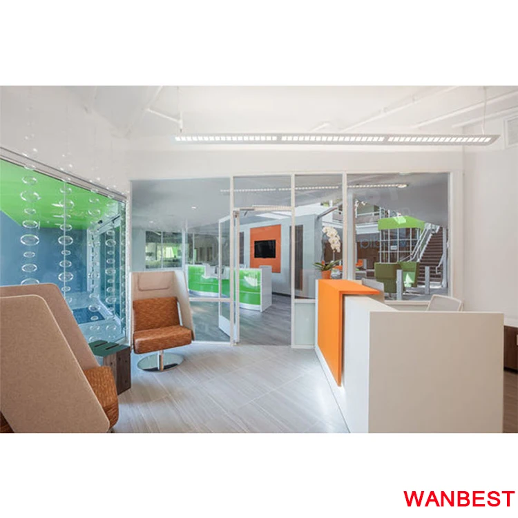 Simple Design Mini Portable Marble Led Salon Hotel Clinic Reception Desk Design
