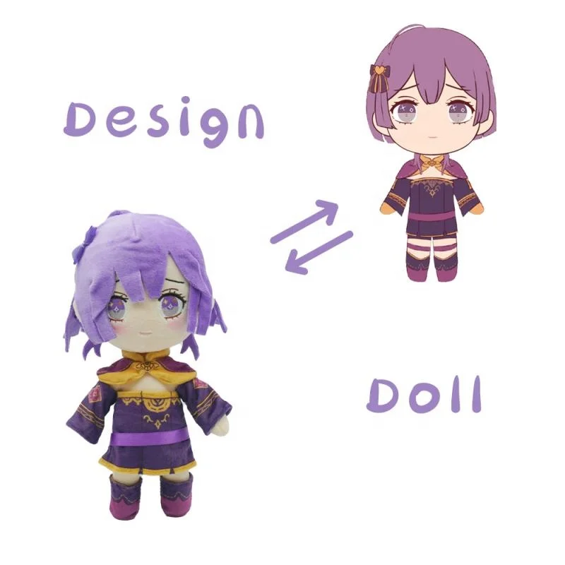 Design Your Stuffed Plush Doll Customized Soft Stuffed Plush Toys Human Baby Toys Star Dolls Custom Korean Plush Toy Star Doll