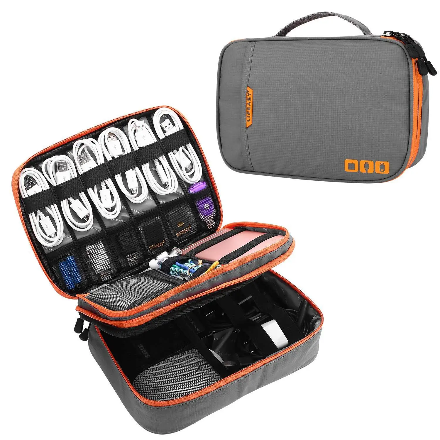 Travel Cable Organizer for Electronics Digital Accessories Storage - Main Image