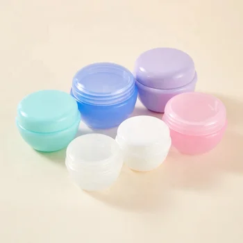 10g 20g 30g Unique Colorful Empty PP Plastic Cosmetic Cream Jar Wholesale