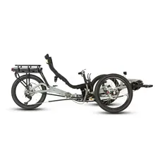 custom recumbent ebike awd 12 speed fat tire 4 wheel pedal assist electric recumbent tricycle 3 wheel adults recumbent trike