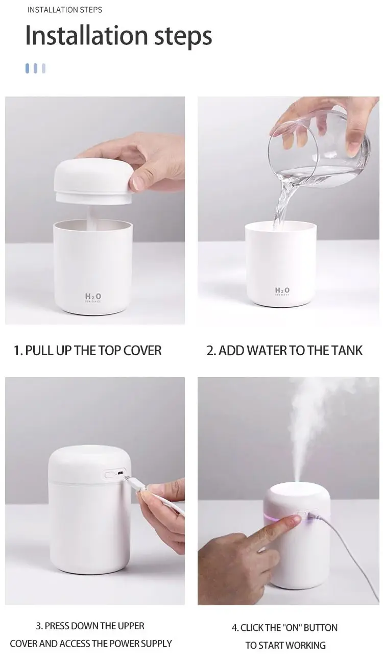 Deiu 2021 Greenhouse Ultrasonic Machine Pocket Pocket Water Fantasy Led