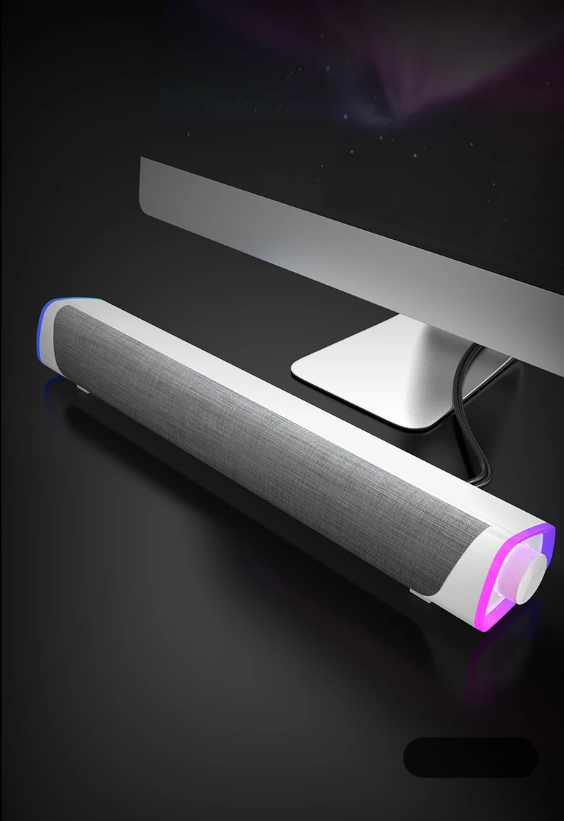 4D Computer Speaker Bar - Stereo Sound Subwoofer Bluetooth