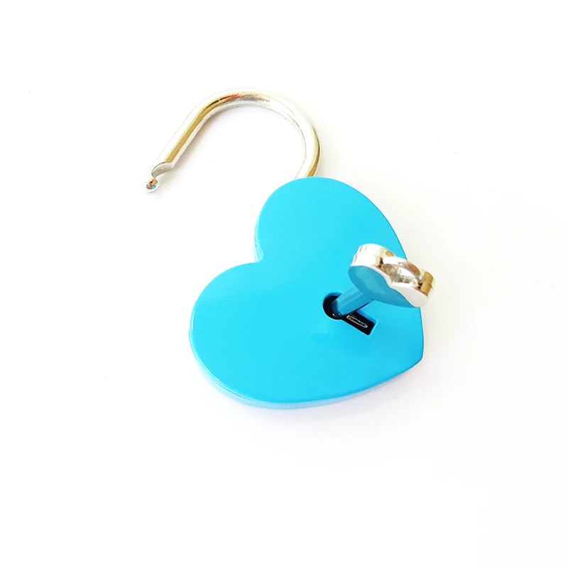 Colorful Small Smart Heart Shape Lock Padlock Heart