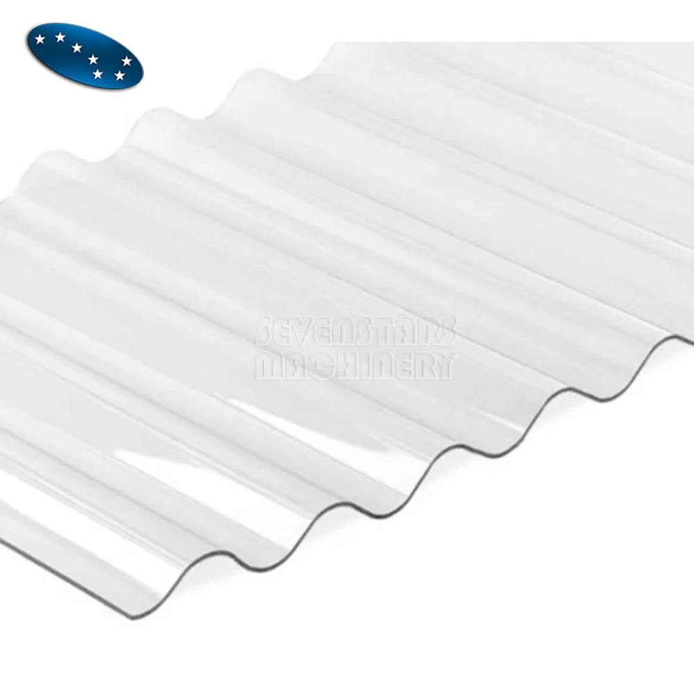 Sevenstars Customized PET Wave Roofing Transparent Panel Roofing Tile extrusion Line wave sheet Making Machine