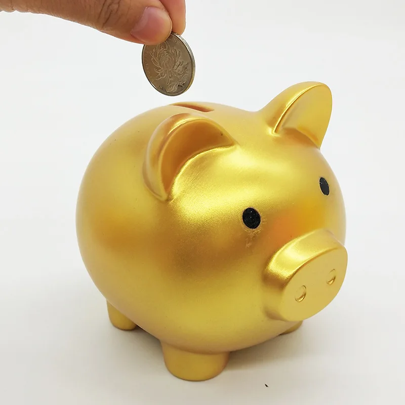 High Quality Cheap Promotional Customized Plane Shaped Plastic Piggy Coin Bank
