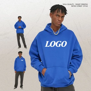 2026 Men's Casual Sports Winter Tracksuit Breathable 6XL Plus Size 350g Fleece Hoodie Loose Warm Fashion Solid Sweatshirts