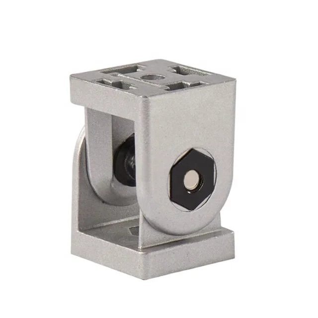 Movable Bracket Aluminum Profile Adjustable Pivot Joint Connect With Locking Lever for Connecting Profile at Various Angles