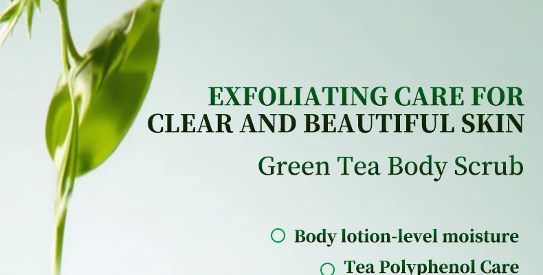 Popular Mint Matcha Green Tea Scrub Refreshing & Exfoliating Facial Body Scrub with Peppermint Oil for Smooth Skin(pic1)