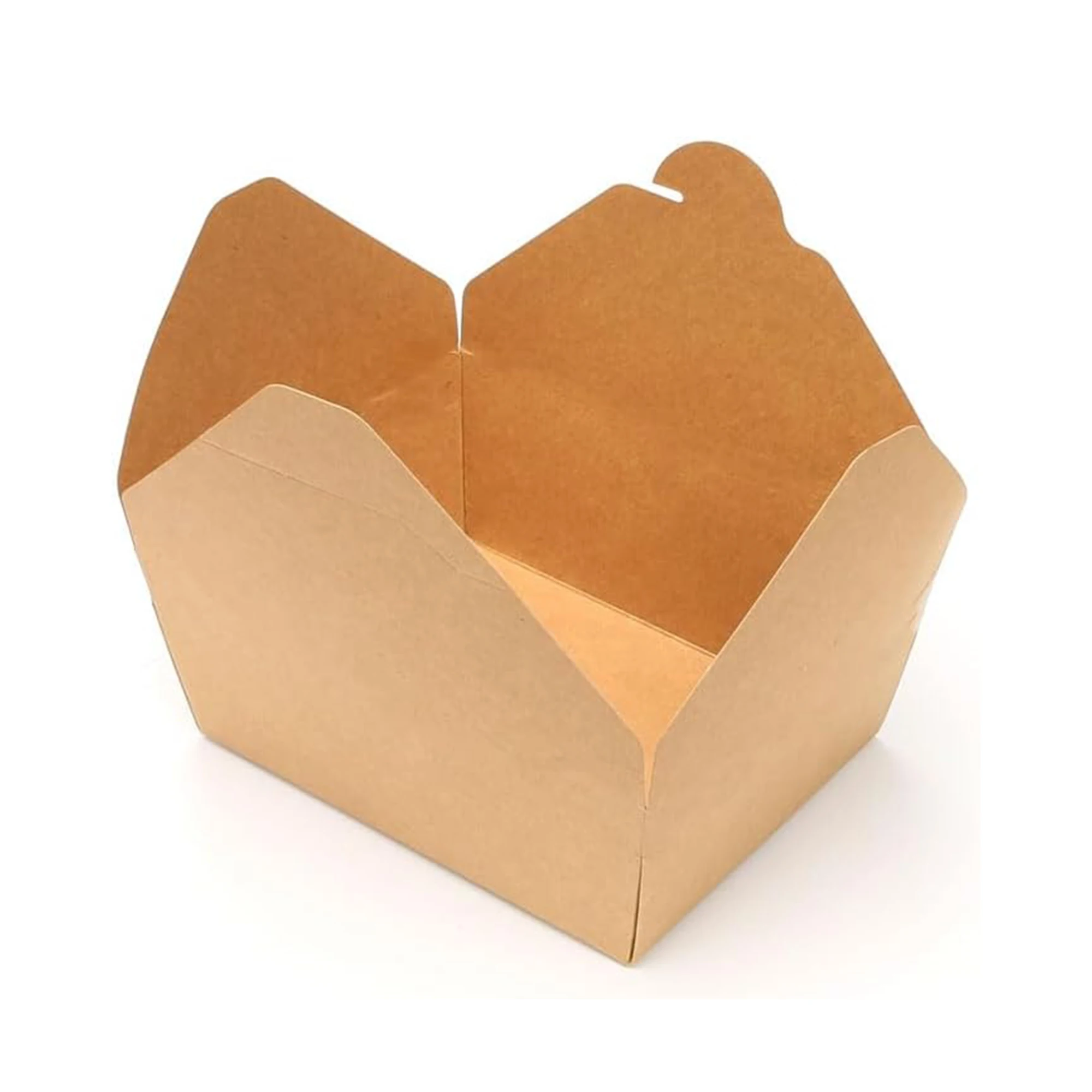 Disposable Waterproof Portable Fast Food Cardboard Box for Fried Chicken Bento Takeaway Packaging Salad Oil Prevention Paper